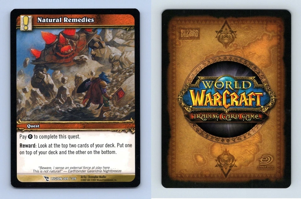 Natural Remedies #309/319 March Of The Legion Common Warcraft 2007 TCG Card - Image 1 of 1