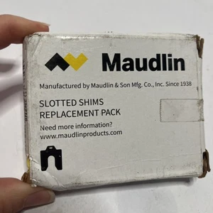 (5 Stück) Maudlin Products Unterlegscheiben mit Schlitzen Silber 3,00 Zoll L x 3,00 Zoll B x 0,100 Zoll H MSB100 - Bild 1 von 4