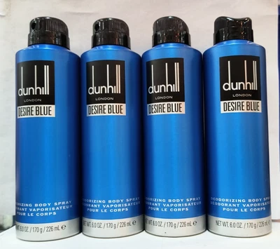 Spray desodorizante corporal Desire Blue de Alfred Dunhill 6,0 oz / 226 ml (PAQUETE DE 4 Foto 1 de 3