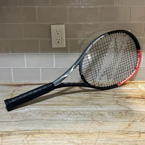 Slazenger Pro Tennis Racket – Adult 4 3/4" Grip – Lightweight Black/Red - Picture 1 of 24