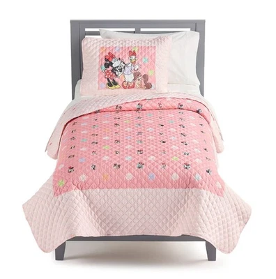 Disney Minnie Daysi Rosa Doble Edredón 66x88 Khols Niños Ropa de Cama Manta Usada en Excelente Condición Foto 1 de 4