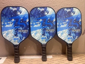 SLK Helix Pro Pickleball Paddle Carbon Fiber/Fiberglass Hybrid Camo Glitch LOT 3 - Picture 1 of 24