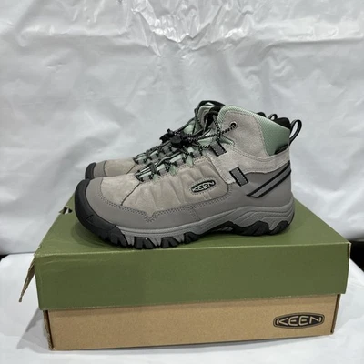 Keen Targhee IV Kids US 3 Alloy Granite Green Mid Waterproof Hiking Boots EBS737 - Image 1 of 4