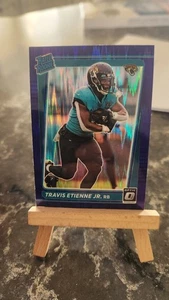 2021 Panini Donruss Optic - Rated Rookie Travis Etienne #214 Purple Shock Prizm - Bild 1 von 2