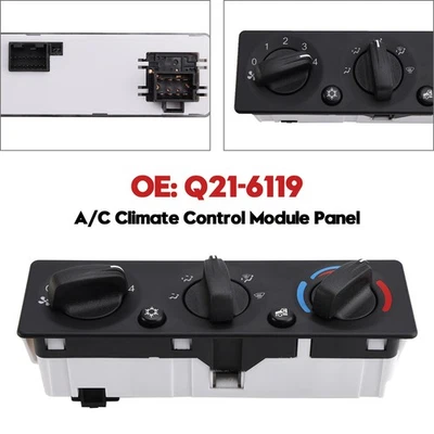 A/C Climate Control Module Panel Q21-6119 for Peterbilt Truck - Image 1 of 4