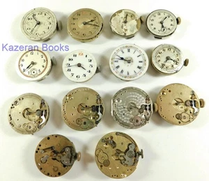14 Assorted Vintage Watch Wristwatch Movements For Spares Repairs - Picture 1 of 10