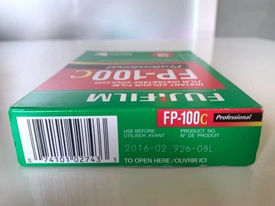Fujifilm FP-100C Instant Colour Film - COLD STORAGE - Expiry 2016-02 - Image 1 of 2