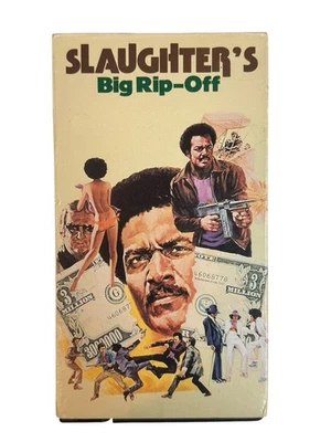 SLAUGHTER’S BIG RIP-OFF VHS 1973 1990 Action Jim Brown Blaxploitation Cult B - Image 1 of 4