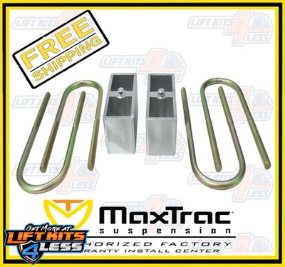 Maxtrac 430030 3" Block And U-bolts for 1982-2004 GMC Sonoma 2WD - Image 1 of 4