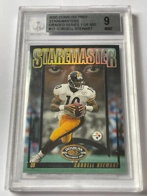 2000 Donruss Preferred Staremaster Kordell Stewart #SM-13 /1500! Steelers BGS 9 - Imagem 1 de 2