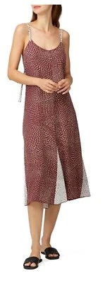 MUJER TRAPO Y HUESO DIRDRE VESTIDO LIGERO SIN MANGAS VINO OSCURO XS Foto 1 de 4