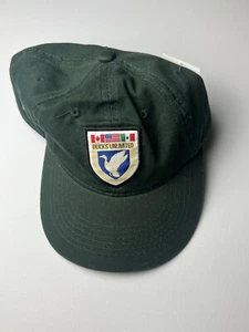 Green DUCKS UNLIMITED adjustable hat Patch with logo & flags OSFM by Outdoor Cap - Picture 1 of 5