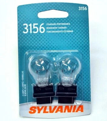 Sylvania Basic 3156 27W Two Bulbs Back Up Reverse Light Replacement Stock OE Fit - Image 1 of 4