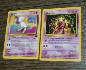 Pokemon Karte Mew und Mewtwo RARE Promo #150 #151 Vintage Card 1998 - Bild 1 von 3