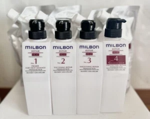Milbon repair Treatment No.1.2.3 4 Full Set 4 step professional For COARSE HAIR - Picture 1 of 2