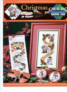 Great Big Graphs Cross Stitch Patterns Christmas Bellpulls, Sampler, Ornaments  - Picture 1 of 2