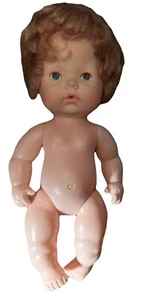 Vintage Eugene Puppe trinken nasse blonde Haare blaue Augen Hartplastik Hongkong 10 Zoll - Bild 1 von 9