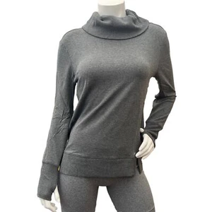 Amazon Essentials Women's Studio Terry Long-Sleeve Funnel Neck Gray Sweatshirt S - Picture 1 of 8