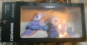 Converse Chuck Taylor 0-6 Months Baby Booties Infant purple 1 pair - Picture 1 of 3