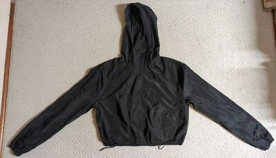 Outer Edge Womens Large Black 100% Polyester Zip Up Hooded Jacket 24 - Image 1 of 4