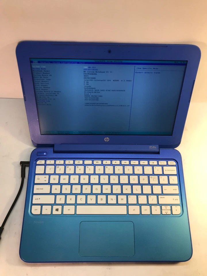 LOT OF 2- HP Stream 11 11" Netbook Intel Celeron 2GB RAM 32 GB SSD NO OS- MZ - Image 1 of 4