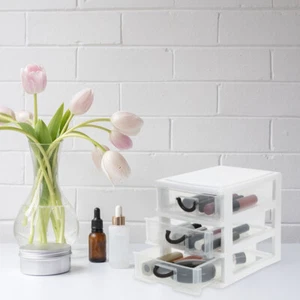 Cosmetic Storage Box Practical Desktop Organizer File Cabinet Drawer - Picture 1 of 12