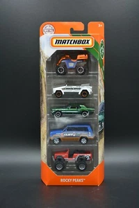 Matchbox 2020 Set De 5 GKJ09 Rocky Peaks VW Jeep Scout Ford Shredder NUEVO OVP - Imagen 1 de 2