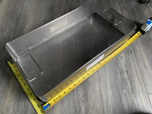 Sterilisationsbehälter Chirurgisches Instrument Tablett Korb 20,5" x 10,75" x 4,25" - Bild 1 von 13