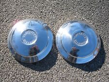 Factory 1960 to 1966 Chevy Corvair dog dish hubcaps wheel covers