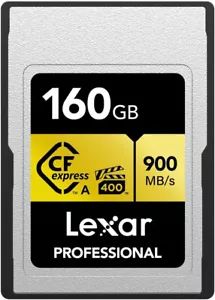 Scheda di memoria Lexar 160GB Professional Express Type a Gold Series 900Mb/S - 8K - Foto 1 di 6