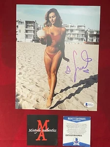 ¡FOTO FIRMADA 8x10 SCOUT TAYLOR-COMPTON! BECKETT ROB ZOMBIE HALLOWEEN - Imagen 1 de 2