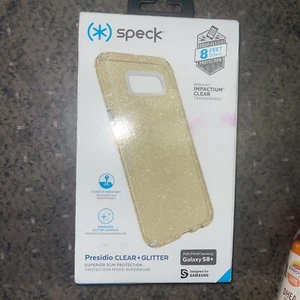 Speck Presidio Candyshell Case For Samsung Galaxy S8+ Plus - Gold Glitter - Picture 1 of 2