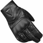 Men's Protective Hard Knuckle Motorcycle Gloves Premium Leather Cruiser Street