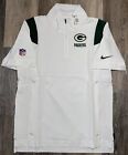 NEW Green Bay Packers Nike Sideline Coaches Half-Zip Short Sleeve Pullover Sz S