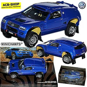 VW Volkswagen Race Touareg Homologación Versión 2003 Azul 1:43 Minichamps - Imagen 1 de 9