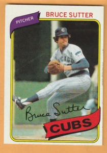 Bruce Sutter Chicago Cubs 1980 Topps #17 HOF Mount Joy Pennsylvania - Bild 1 von 2