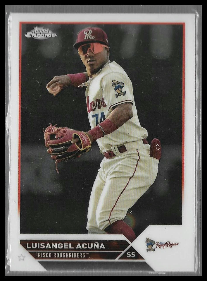 2023 Topps Pro Debut Chrome #PDC-152 Luisangel Acuna Frisco Roughriders - Image 1 of 2