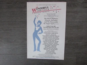 Friends of Sammy Davis Jr Charity Gala 1992 Drury Lane Theatre Royal Poster - Picture 1 of 6