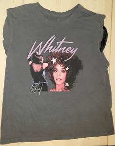 Whitney Houston Abercrombie & Fitch Shirt Soft A&F Collection Sleeveless Size S - Picture 1 of 5