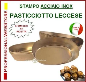 STAMPI PER DOLCI PASTICCIOTTO LECCESE FORMA OVALE PASTICCIOTTI LECCESI FORMINE - Foto 1 di 1