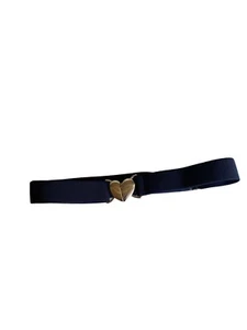 Uniforme Escolar Azul Marino Niñas Elastizado Ajustable 1" Cinturón Cierre Corazón - Imagen 1 de 5
