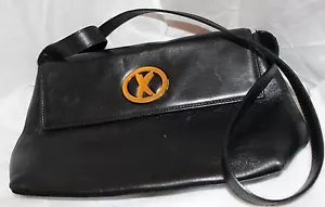 BOLSO DE HOMBRO DE CUERO PALOMA PICASSO DE COLECCIÓN BOLSO DE MANO HERRAJES DORADOS - Imagen 1 de 1