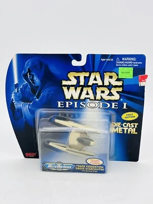 Star Wars Episodio 1 Micro Máquinas Federación de Comercio Droide Starfighter Die-Cast Foto 1 de 4