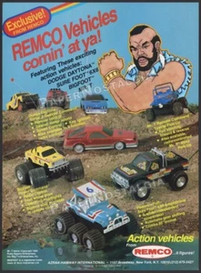 REMCO Action Vehicles - Orig. 1984 Trade AD / ADVERT _ Mr. T Remote Command _ RC - Picture 1 of 1