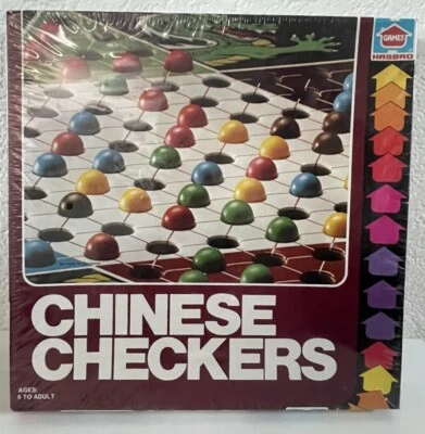 Винтаж 1979 HASBRO Шестиугольная Форма КИТАЙСКИЕ ШАШКИ ИГРА И ПРЕДМЕТЫ - Изображение 1 из 3