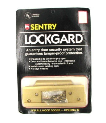 Sistema de seguridad Sentry Lockgard antimanipulación para puertas de madera Foto 1 de 2