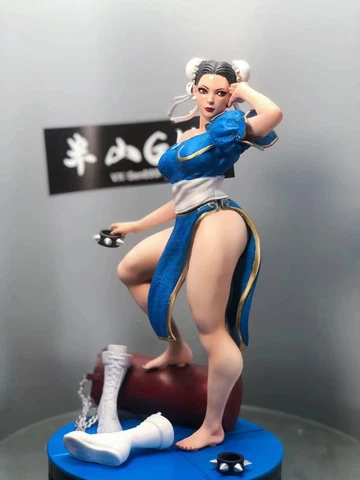 custom Street Fighter Shermie 3D painted Figure  Kit Model GK 20cm Cover