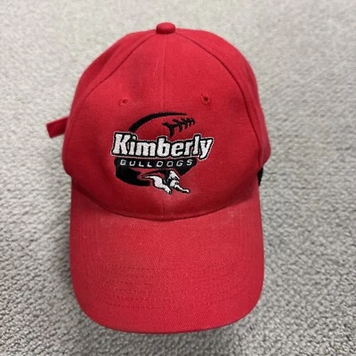 Sombrero rojo Kimberly WI Bulldogs marca yunque ajustable Foto 1 de 4