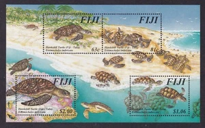 Hoja en miniatura de exposición de tortugas carey FIJI 1997 SG MS981 MNH/** - Imagen 1 de 1