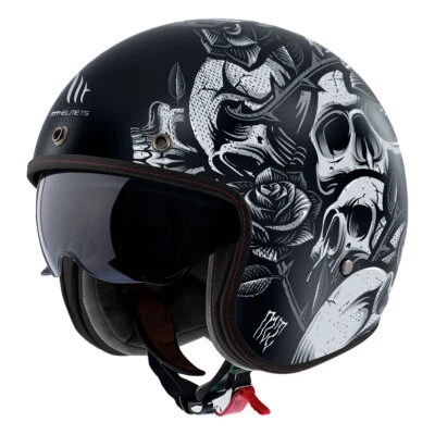 Casco Jet MT Helmets Le Mans 2 SV S Breakout B2 Nero Opaco